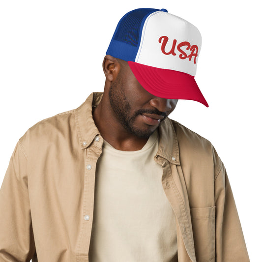 Trucker Hat USA Embroidered