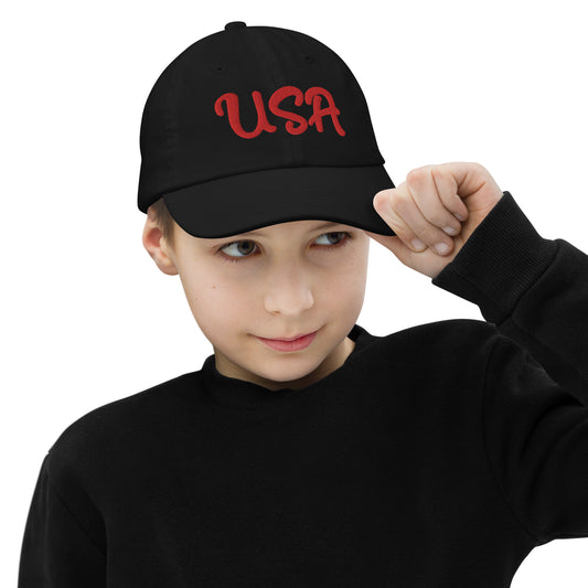Embroidered youth cap